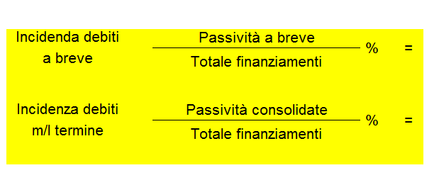 Dei tre indici appena detti basta calcolarne uno solamente per esprimere un giudizio sul grado di capitalizzazione dell azienda.