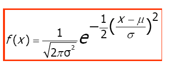 La funzione di Gauss Distribuzione di Gauss dove: f(x) è la densità di probabilità o frequenza con cui il valore x può essere riscontrato σ è lo