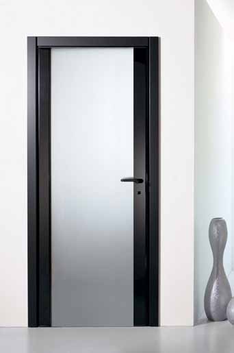 Many different aesthetics and functional proposals in the case of the Rever door whit a mirror or the Rever with an hardened frosted glass.