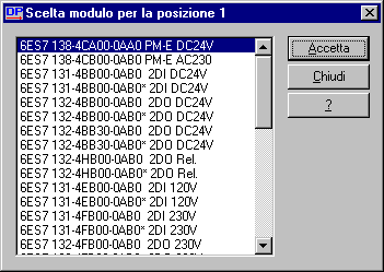 5LVXOWDWR compare una selezione di tutti i moduli progettabili per l ET 200S con i numeri di ordinazione.