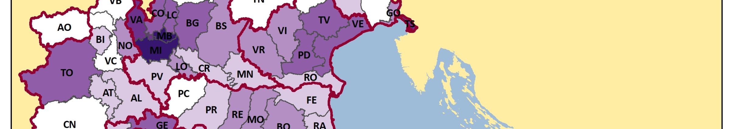 Nel caso in cui la delimitazione dell'area metropolitana non coincida con la provincia si procede alla ridefinizione delle circoscrizioni delle province vicine,