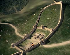 120 121 Sulla base delle macerie della cinta muraria orientale della fortezza di Hrušica presenti nel saggio di scavo XVIII, è possibile dedurre con grande attendibilità (Fig.