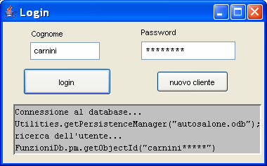 Dalla finestra iniziale di login è possibile aprire un modulo in cui effettuare la registrazione di un nuovo utente.