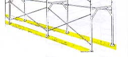 sicurezza costruito come il ponte, a distanza non superiore di m.2.50.