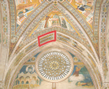 Fig.1 - La posizione dei Santi Francesco e Chiara nel contesto dell arcone prima del crollo Fig.