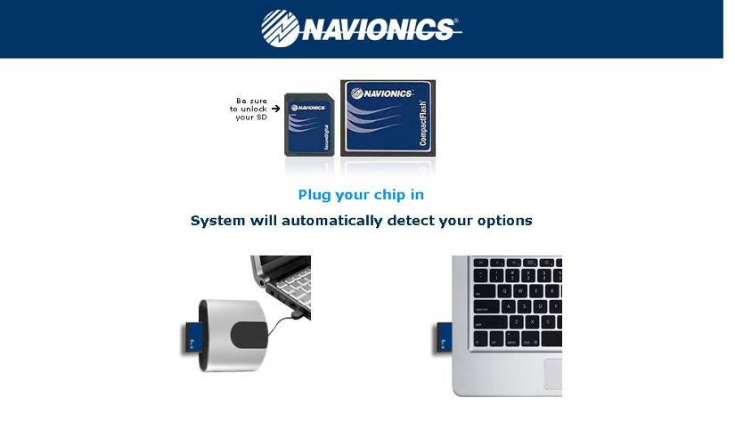 Inserite la scheda preformattata Navionics nel PC/lettore di