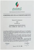 La Federazione CISQ (Certifi cazione Italiana dei Sistemi Qualità), di cui il CSQ é parte integrante, ha stipulato con altri enti di certificazione dell area UE ed EFTA l accordo IQNet (International