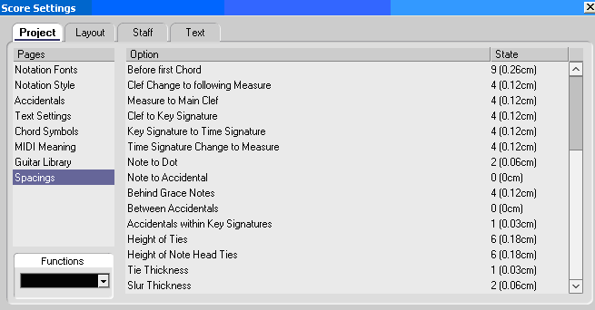 Lo Score Editor Se è attiva l opzione Display Clef Changes as Small Symbols, le nuove chiavi inserite avranno una dimensione più piccola rispetto a quelle di inizio rigo.