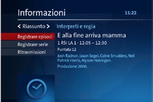 plus), un film noleggiato o una trasmissione su Sport Live è già stato avviato, appare il relativo titolo nella TV-Guide.