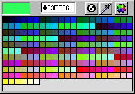 Scelta dei colori mentre si disegna Per selezionare un nuovo colore durante la creazione di grafici è sufficiente effettuare la scelta mediante il pannello Campioni colore.