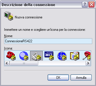 7 ESEMPIO DI COLLEGAMENTO FRA TOOL E DRIVE MEDIANTE MODEM ESTERNO CON SELEZIONE NUMERO MEDIANTE HYPERTERMINAL 7.