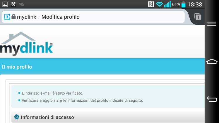 EMAIL con link registrazione Conferma