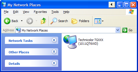 8 TECHNICOLOR GATEWAY SERVIZI DI RETE 8.1.1 Accesso a Technicolor Gateway tramite UPnP Windows 7/Vista Se sul computer è installato Windows 7/Vista: 1 Nel menu Start di Windows fare clic su Rete.