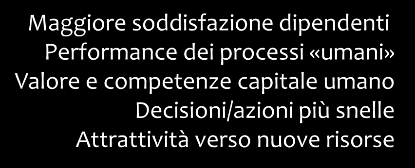 INNOVAZIONE del MODELLO e della STRUTTURA di PRODOTTO Maggiore qualità prodotto Costo minore del prodotto Customer lock-in o system lock-in Leadership di mercato Soddisfazione cliente Reputazione