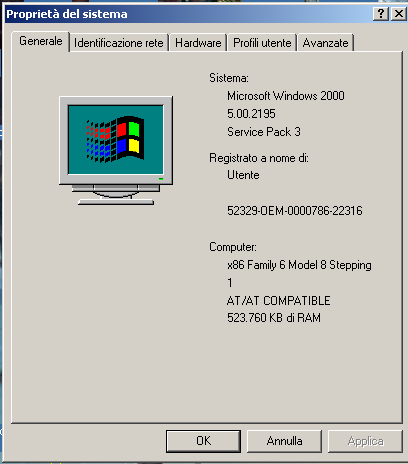 Requisiti minimi OptiView Console Aprile 2005 Oppure Windows XP