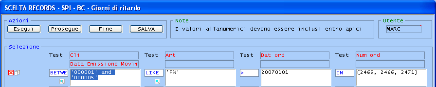 Se il cross Query è stato creato con Impostazione dati su grafico, cliccando su Grafico sui dati o su Grafico sui totali, si ottengono grafici con tipologia di grafico modificabile. 6.