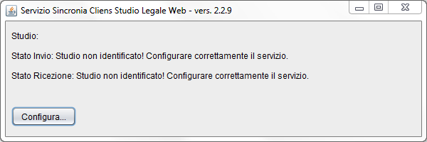 Cliens periodicamente verifica che il servizio sia attivo, se non lo è mostra un avviso nella finestra principale, cliccando sull avviso il servizio viene riattivato.