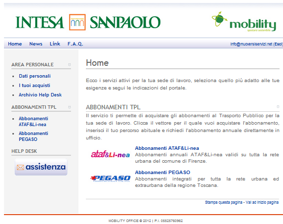 INTESA MOBILITY OFFICE Attivazione: Giugno 2010 Sedi