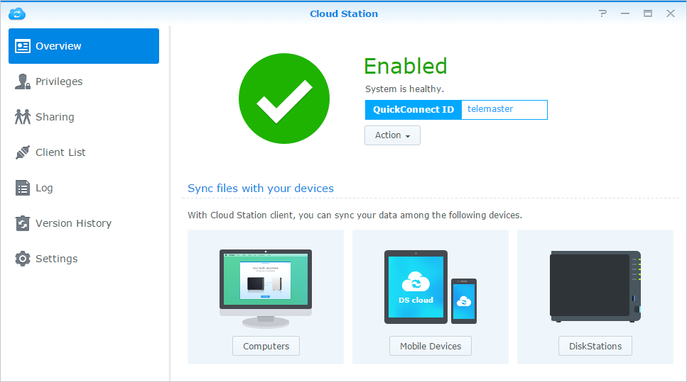 Accesso file via WebDAV Abilitando WebDAV o CalDAV (nel Pannello di controllo > Servizi file > WebDAV), è possibile gestire da remoto e modificare i file o calendari archiviati su Synology NAS.