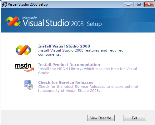 Installazione di Visual Studio 2008/1 Si utilizza per creare data cube OLAP tramite i