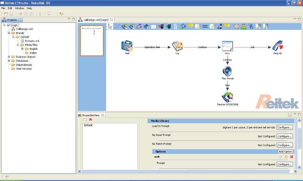 overview what is CTStudio è la soluzione per sviluppare applicazioni di voice self-service, anche complesse, dotata di un editor grafico che semplifica e velocizza la progettazione logica e visuale.