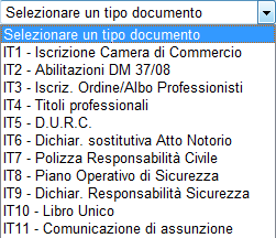 5. Il Questionario di Qualifica: la scheda Documenti L upload di un nuovo documento (5/6) 8) Lo stato NOT COMPLETED indica che non sono stati ancora inseriti i dati obbligatori relativi alla