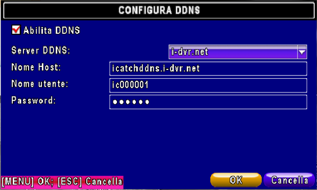 Passo 4. Entra nel menu del DVR, seleziona Configura rete, seleziona DDNS.