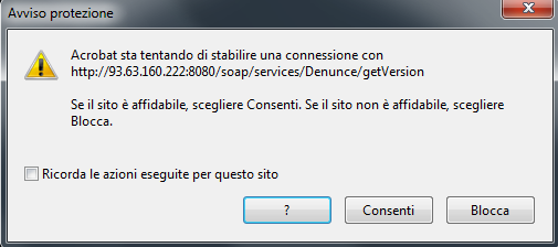 1. Download del Modello. Le denunce in materia di in materia di comunicazioni elettroniche debbono essere effettuate in conformità al modello telematico approvato con delibera N.