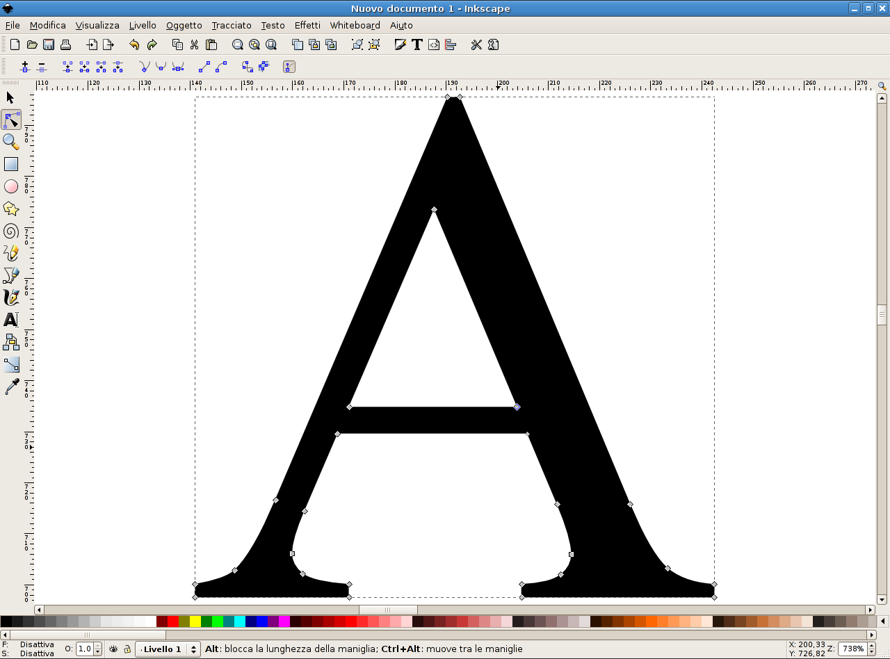 Tecnologie per i font Tipicamente, le forme delle lettere sono