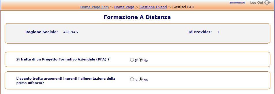 E.C.M. Manuale utente per Capitolo 4 11 Possono essere inserite le tre tipologie di eventi: 1. FAD: formazione a distanza (paragrafo 3.1). 2. FSC: formazione sul campo (paragrafo 3.2). 3. RES: eventi residenziali (paragrafo 3.