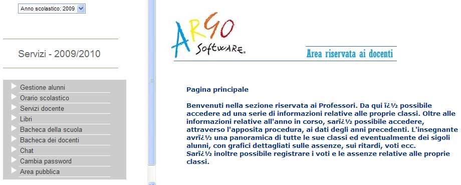 costituiti dalle singole classi e dall elenco degli alunni ad esse appartenenti.