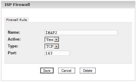 Documentazione ISPConfig 16 1. Una porta (e quindi il servizio che la usa) può essere raggiunta dall'esterno e non è bloccata dal firewall: appare "sì" nella colonna "Attivo". 2.