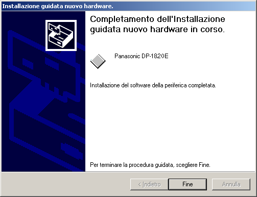 Installazione del driver della stampante Collegamento con il cavo USB