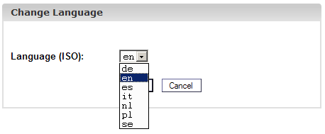 Documentazione ISPConfig 3 fare clic su "Salva". 1.6 Configurazione Lingue Si può configurare la lingua nel sistema ISPConfig utilizzando "Strumenti" -> "Cambia lingua".