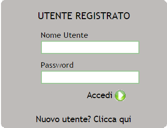 È possibile accedere a SiAge secondo due modalità: Tramite credenziali (Nome Utente e password): si può creare una utenza per accedere a SiAge, cliccando su Nuovo