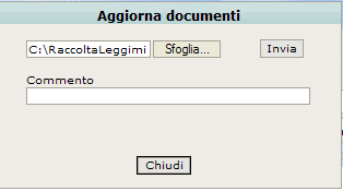 La funzione di caricamento di un documento da scanner che può avvenire utilizzando il menù generale File/Aggiungi documento da scanner oppure cliccando sulla relativa icona consente di acquisire i