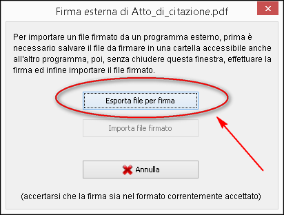 Evoluzioni Software s.n.c. Slpct Guida all'uso Pag.32 di 40 Quando si firma l atto impostato come atto principale. Il programma richiederà la verifica di conformità.