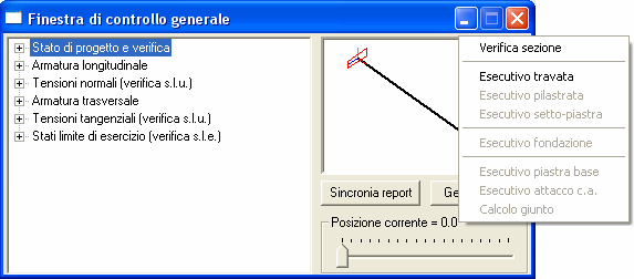 relazione di calcolo utilizzando, prima della generazione, il comando Selezione immagini.