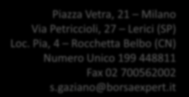 Pia, 4 Rocchetta Belbo (CN) Numero Unico 199