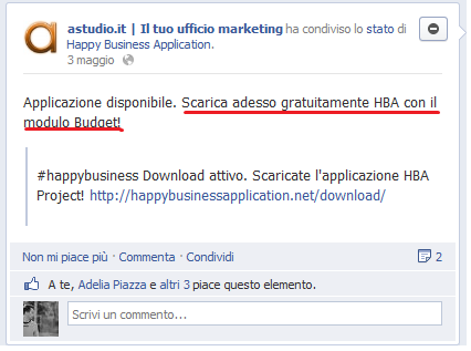 Per stimolare ulteriormente l interazione con il nostro pubblico social si possono utilizzare le cosiddette Call To Action.