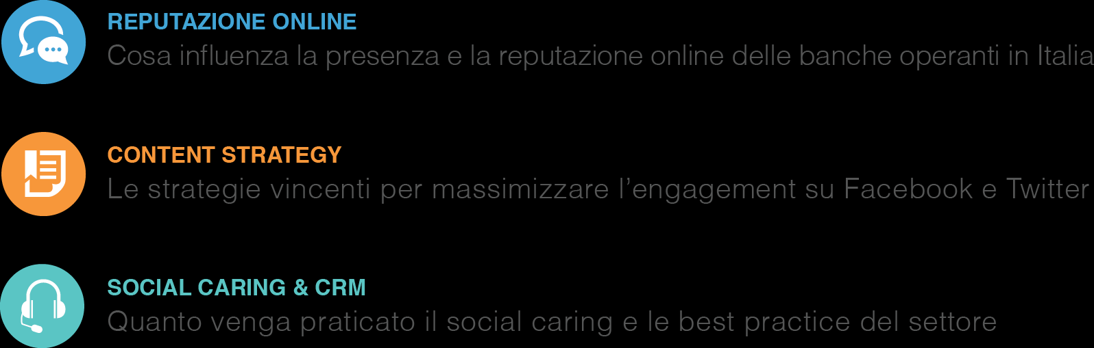 Gli obiettivi dell analisi: cosa