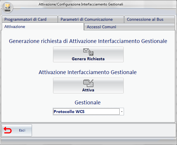 Altro PMS che adotta il Protocollo WCS Premessa Il software d interfacciamento con i sistemi gestionali prevede anche una specifica propria per la comunicazione con i PMS.