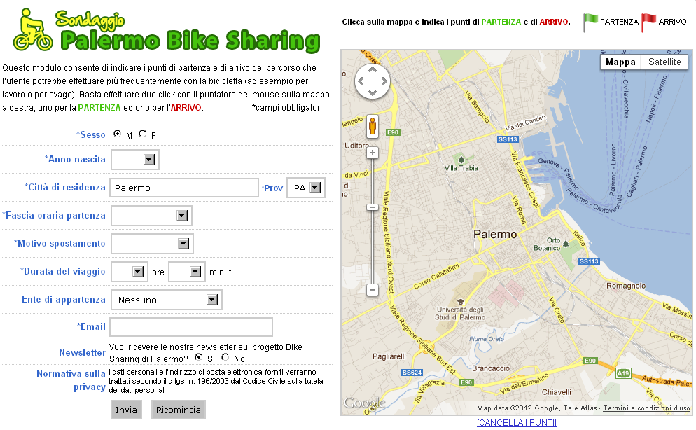Bike Sharing Survay Analisi dei comportamenti degli utenti del bike sharing Bike Sharing Survay è un applicazione web based finalizzata all analisi dei comportamenti degli utenti (potenziali o reali)