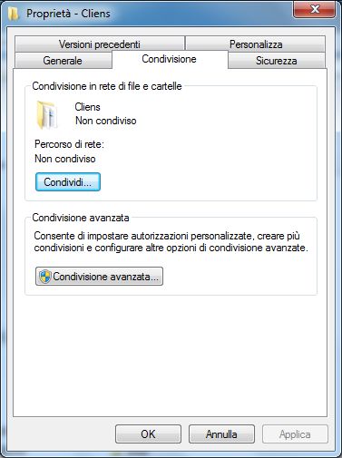 Windows XP Windows Seven Nella schermata che compare a video mettere la