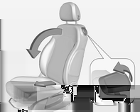 34 Sedili, sistemi di sicurezza Schienali dei sedili Altezza del sedile Ripiegamento del sedile Ruotare la manopola per regolare l'inclinazione. Non appoggiarsi allo schienale durante la regolazione.