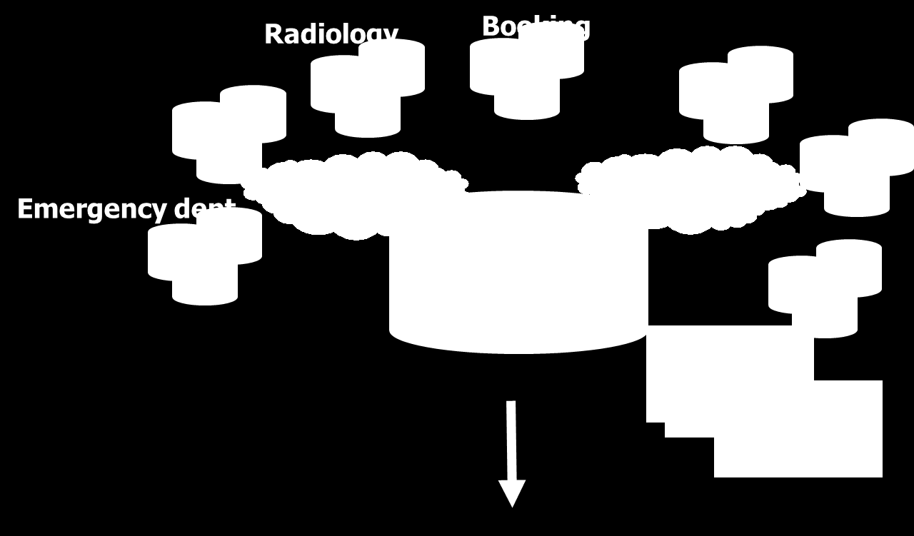 The regional Datawarehouse The tools 20 arguments (hospital discharge summary, booking, ) 50 typologies (emergency,