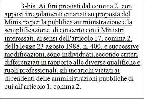 Legge 190/2012 Il regime autorizzatorio