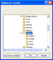 Gestione dei file dei disegni da ricamo (Design Database) Conversione dei file dei disegni da ricamo in formati diversi I file dei disegni da ricamo possono essere convertiti facilmente in un file di