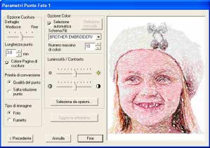 Guida di apprendimento (avanzata) Con lo sfondo di un colore unico, come nell'esempio (girl_face.bmp), fare clic su Generazione automatica per rilevare automaticamente il contorno dell'immagine.