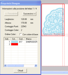 Guida di apprendimento (avanzata) passaggio 4 Salvataggio del disegno Al termine del disegno da ricamo, è possibile salvarlo per recuperarlo in un secondo momento.